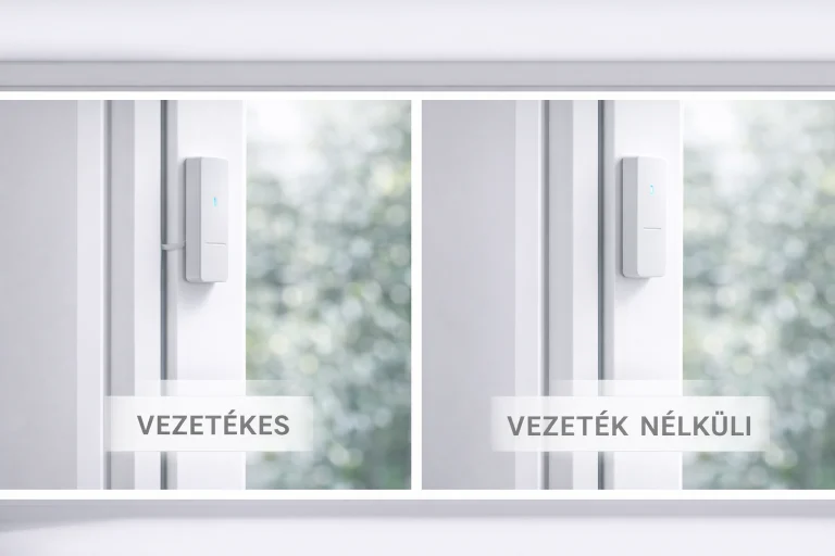nyitásérzékelő vezetékes, vezeték nélküli
